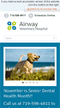 Mobile Screenshot of airwayveterinaryhospital.com