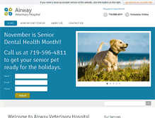 Tablet Screenshot of airwayveterinaryhospital.com